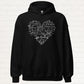 Mathematik Herz Hoodie – Liebe in Zahlen für Nerds & Denker - Digital Art Prints